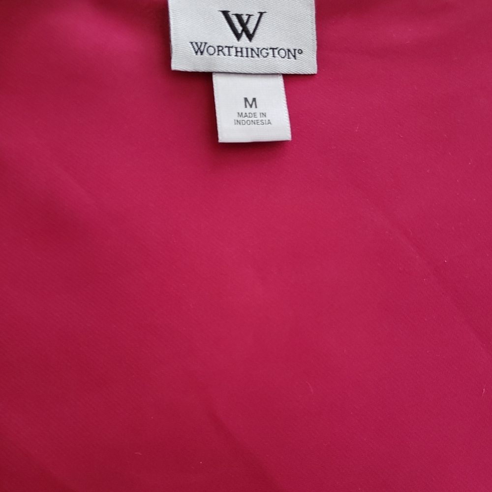 Worthington Pink Ruffled Tee - Picture 5 of 5